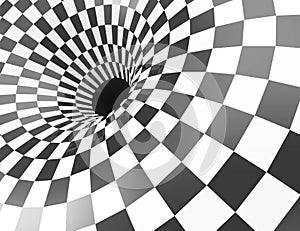 Abstract tunnel background illustration