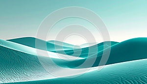 Abstract Turquoise Sand Dunes