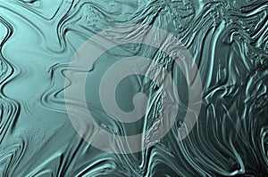 Abstract turquoise texture with relief.