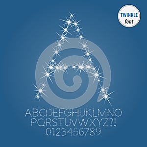 Abstract Twinkle Alphabet and Digit Vector