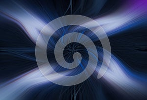 Abstract twirl background blue light