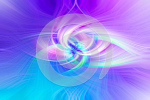 Abstract twirl effect added to a photo to create a background with blue pink purple colors