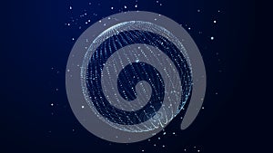 Abstract twisted, cosmic wormhole. Technology background. Data network. 3D rendering