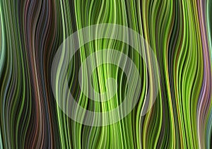 abstract twisted tunnel of green way