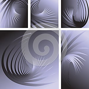 Abstract twisting movement.