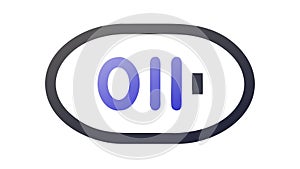 Abstract UI Element, Data Indicator Interface, vector design Generative AI