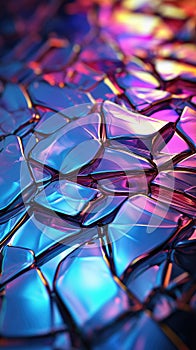 abstract ultra violet purple crystal background.Generative AI