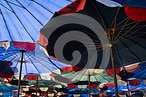 Abstract under big umbrella