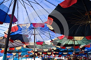 Abstract under big umbrella