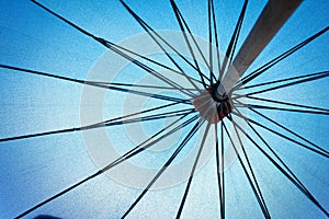 Abstract under big umbrella