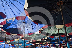 Abstract under big umbrella