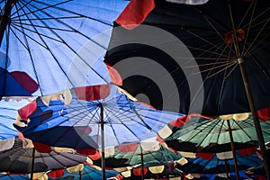 Abstract under big umbrella