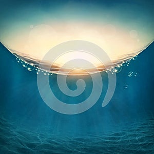 Abstract underwater background