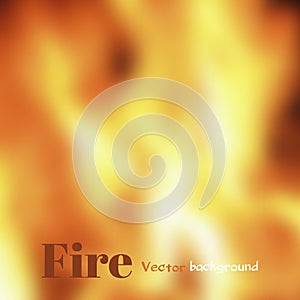 Abstract unfocused fire background photo