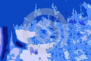 Abstract unique irregular blue morose background