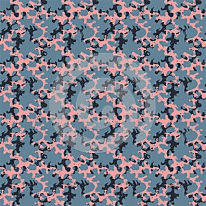 Abstract unusual seamless pattern with grunge elements