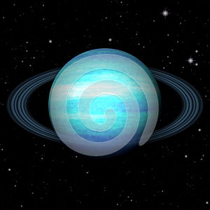 Abstract Uranus planet generated texture background