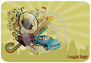 Abstract urban vector