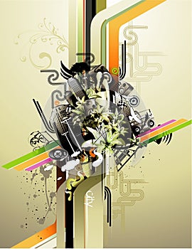 Abstract urban vector