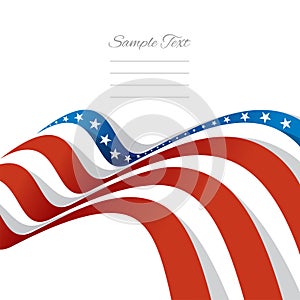 Abstract USA Abstract US flag left cover vector