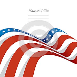 Abstract USA Abstract US flag right cover vector