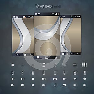 Abstract user interface templates of overlaps paper