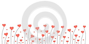 Abstract Valentine Background With Hearts