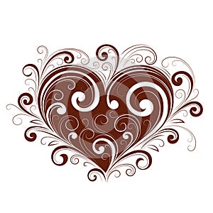 Abstract valentine heart photo