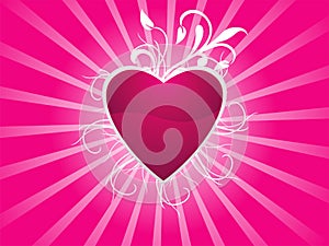 Abstract Valentine Heart Background
