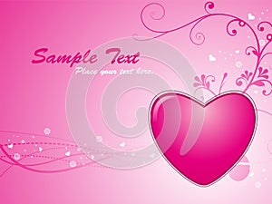 Abstract Valentine Heart Background