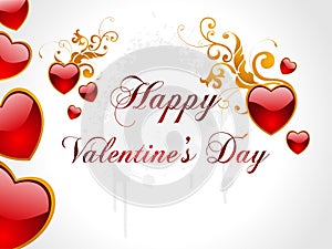 Abstract Valentine Heart Background