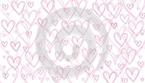 Abstract  Valentine`s day background  with pink hearts  love spring