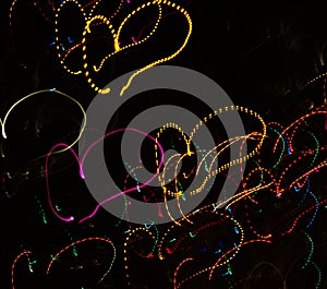 Abstract Valentine`s day glowing background