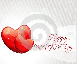 Abstract valentines day background with hearts