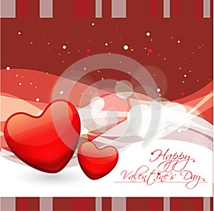 Abstract valentines day background with hearts
