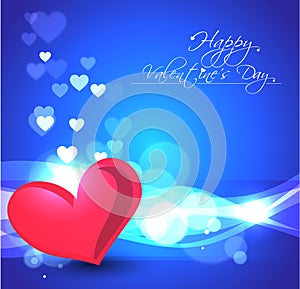 Abstract valentines day background with hearts