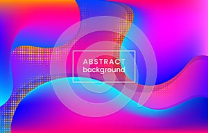 Abstract vector 3D gradient background with halftone elements.