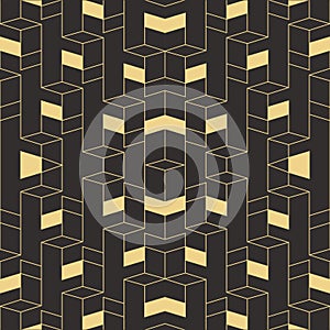 Abstract Vector Art Deco modern tiles pattern