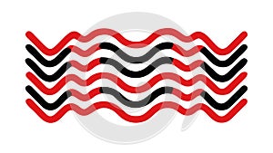Wavy Lines Abstract Pattern Vector Art, vector design Generative AI