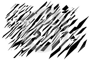 Abstract vector art - Random geometry shapes vector illustration. Generative art. Angular and edgy, angled geometrical