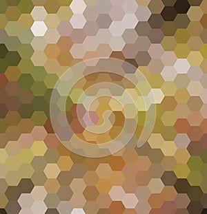 Abstract vector backdrop design with colorful hexagonal honey combs.
