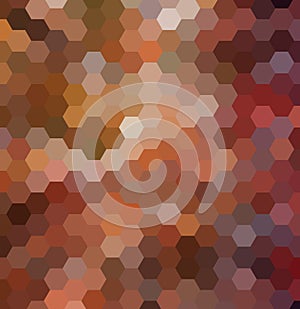 Abstract vector backdrop design with colorful hexagonal honey combs.