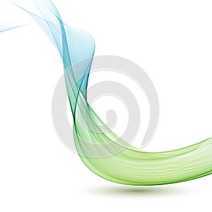 Abstract vector background, blue and green waved lines for brochure, website, flyer design. illustration