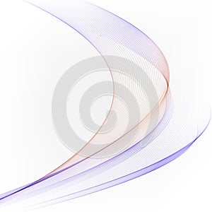 Abstract vector background, blue and green waved lines for brochure, website, flyer design. Transparent smooth wave.