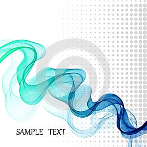 Abstract vector background, blue transparent waved lines for brochure, website, flyer design. smoke wave. wavy lines