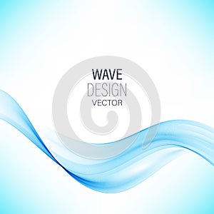 Abstract vector background, blue transparent waved lines for brochure, website, flyer design. smoke wave. wavy lines