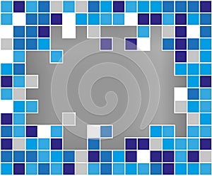 Abstract vector background broken mozaic