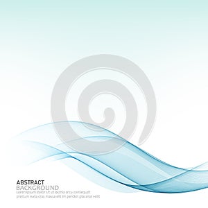 Abstract vector background, color flow waved lines for brochure, website, flyer design. Transparent smooth wave