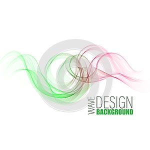 Abstract vector background,color transparent waved lines for brochure, website, flyer design. Blue yellow green smoke