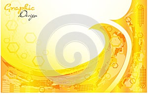 abstract vector background design for graphic resources - yellow color - by abstract m vector